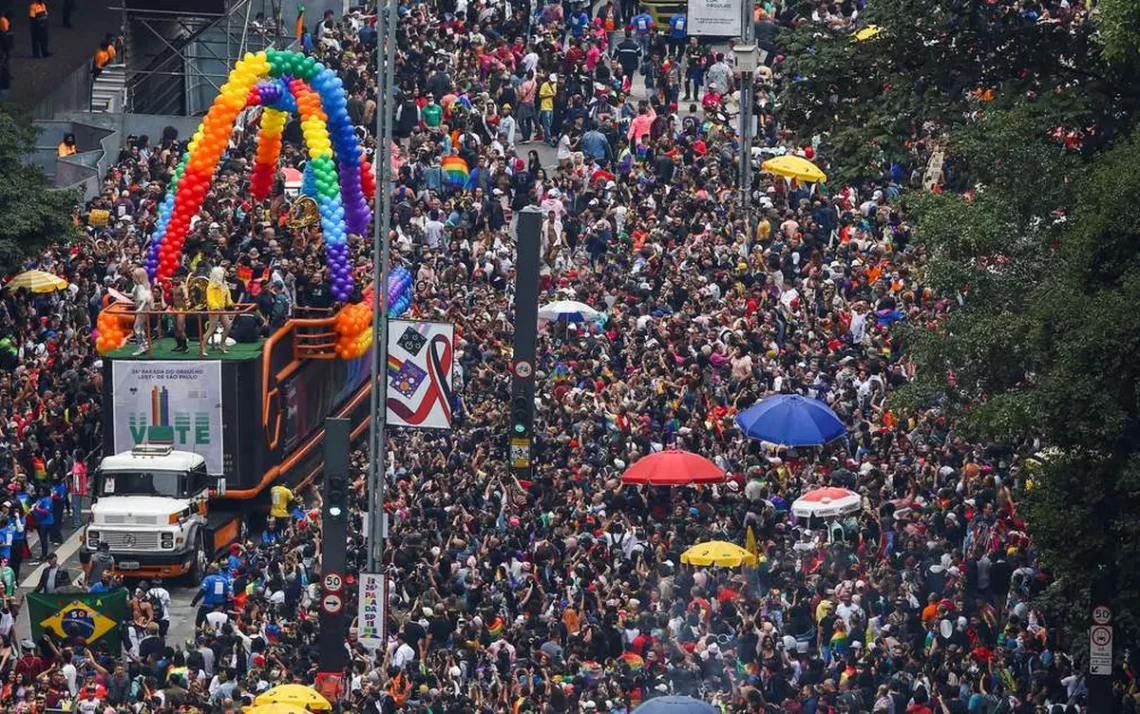 Parada Orgulho LGBT São Paulo, Parada Celebração Diversidade LGBTQIAPN+, São Paulo LGBT Parade;