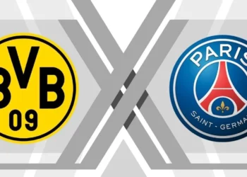 se enfrentam, primeiro, jogo das semifinais, Signal Iduna Park, estádio de Borussia Dortmund, Alemanha, AO, ao vivo no Real Time, formações;